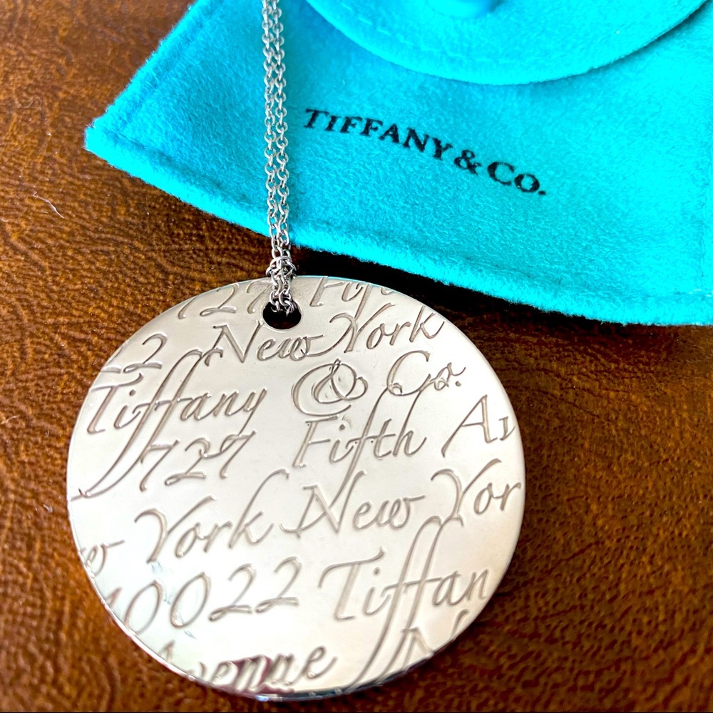 Tiffany & Co. Notes XL Round Pendant Necklace